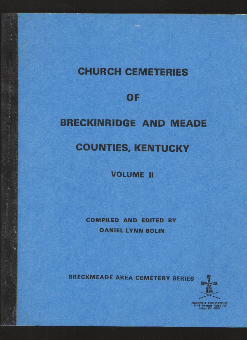 Image for Church Cemeteries of Breckinridge and Meade Counties, Kentucky, Vol. III