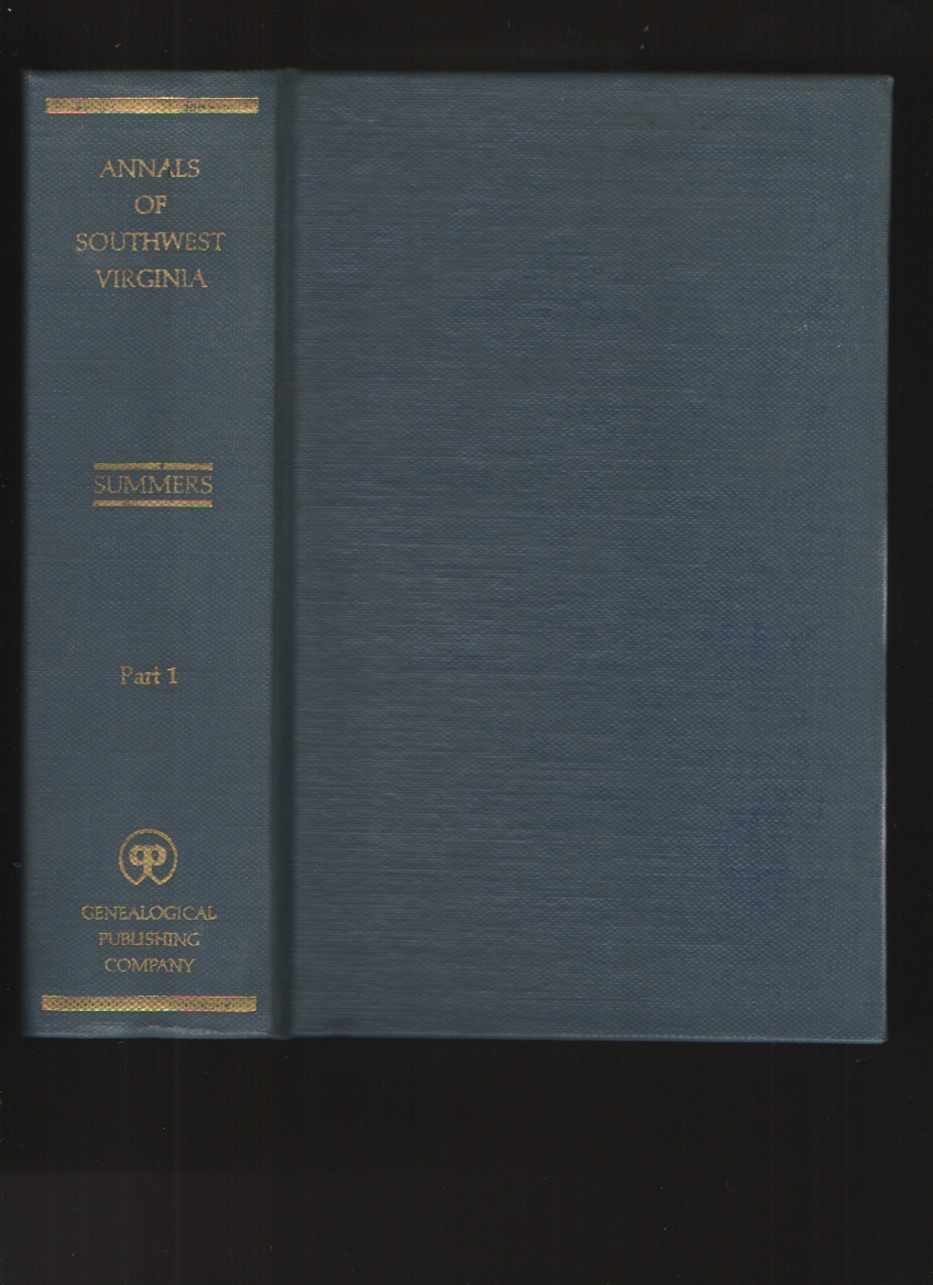 Image for Annals of Southwest Virginia 1769-1800, Part I Only