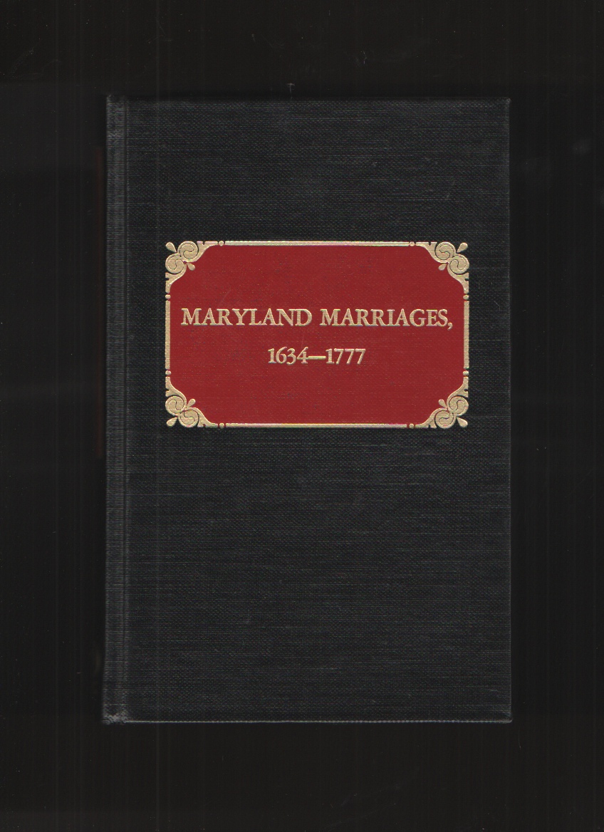 Image for Maryland Marriages 1634-1777