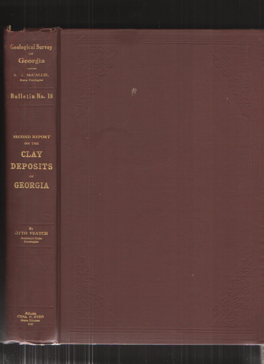 Image for Second Report on the Clay Deposits of Georgia