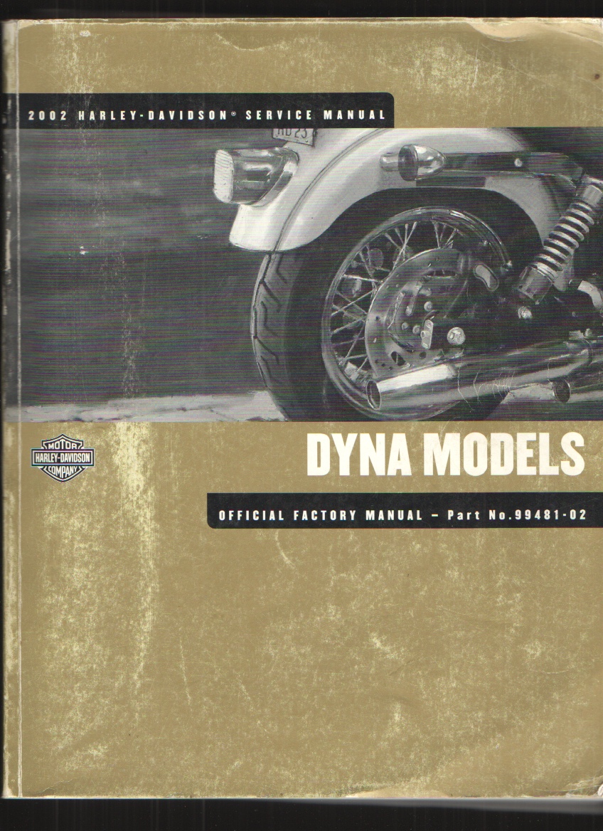 Dyna Glide Models 2002 Harley Davidson Service Manual Image for Dyna Glide Models 2002 Harley Davidson Service Manual