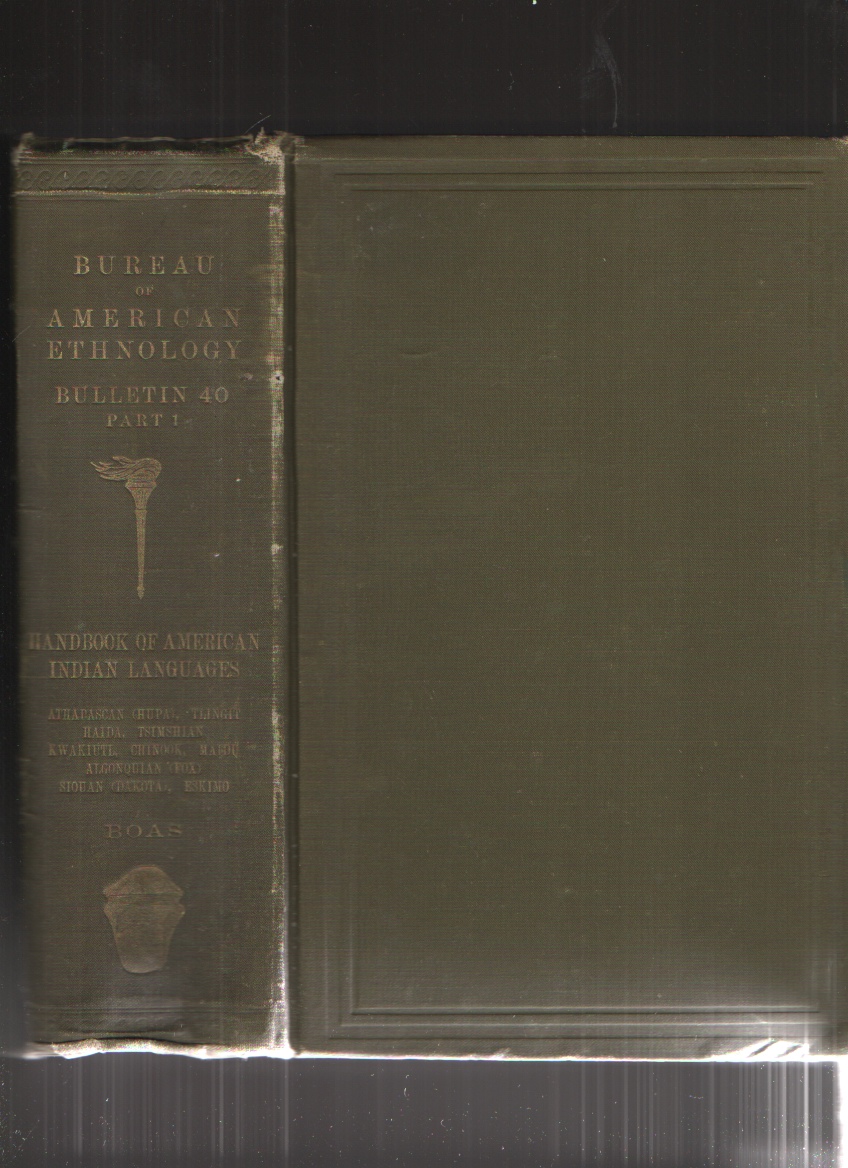 Image for Handbook of American Indian Language Part 1, Smithsonian
