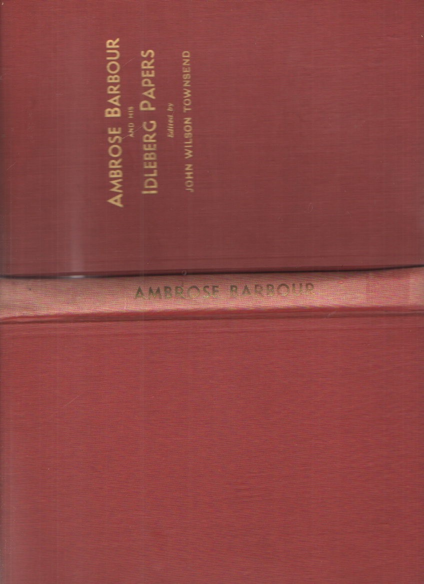 Image for Boz at Idleberg. Ambrose Barbour and His Idleberg Papers.